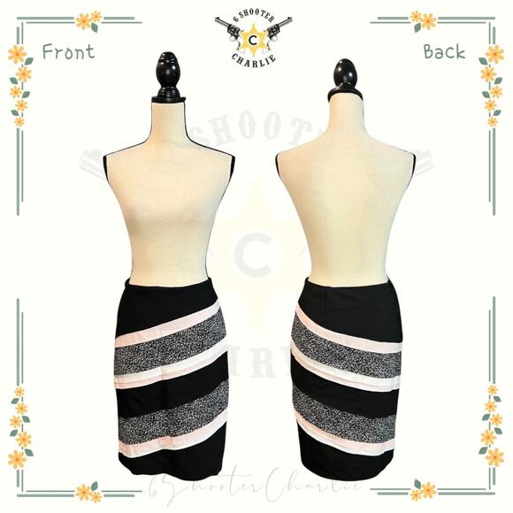 NWT White House Black Market Tiered Colorblock Pencil Skirt Womens Sz 10 Multi - Picture 1 of 8
